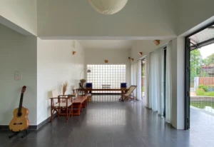 Không gian xanh mát, gần gũi với thiên nhiên